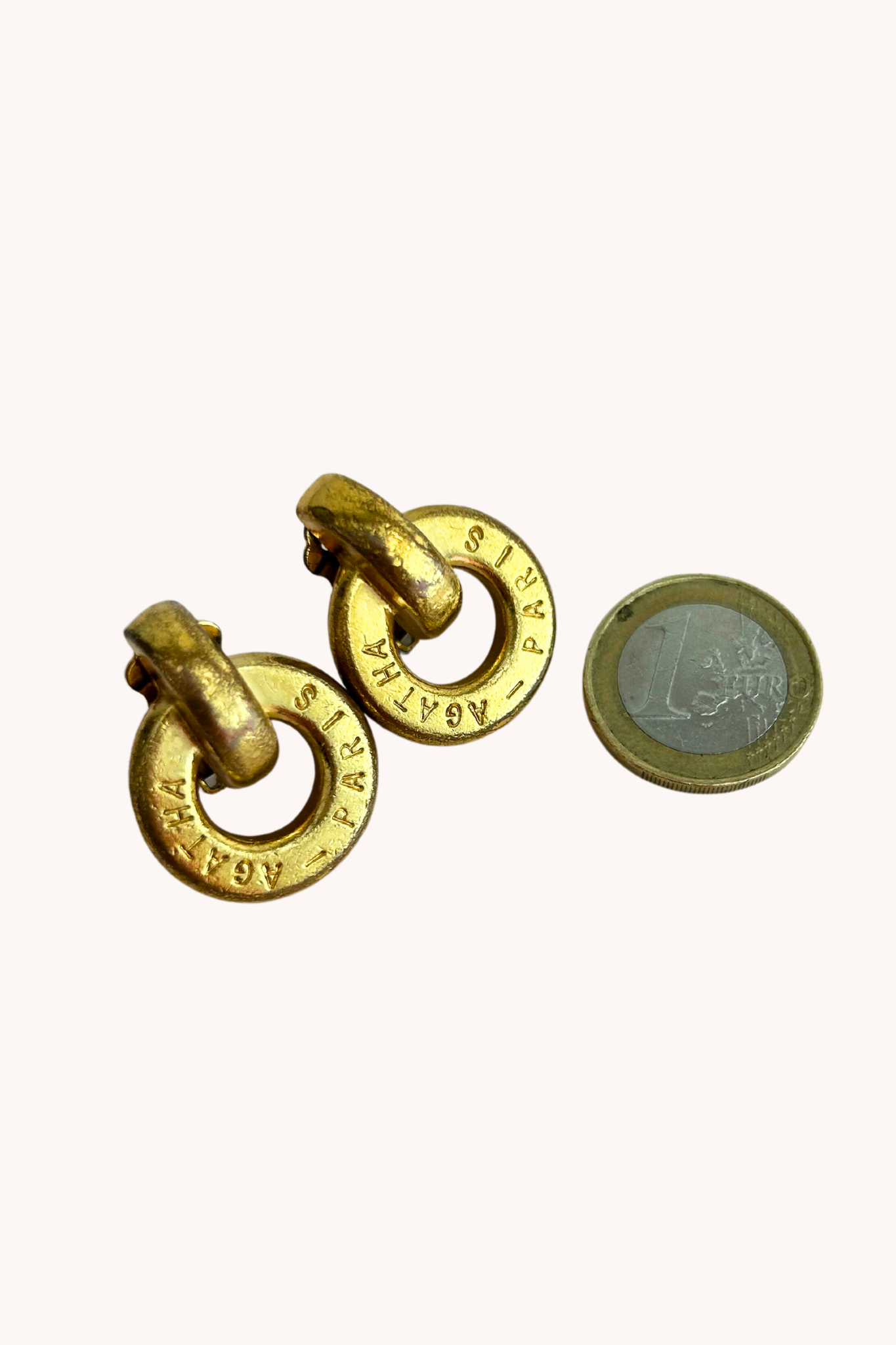 Clips dorés Agatha