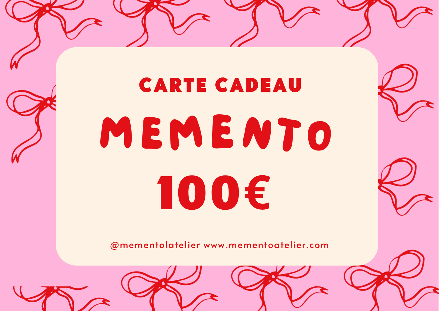 Carte-Cadeau Memento