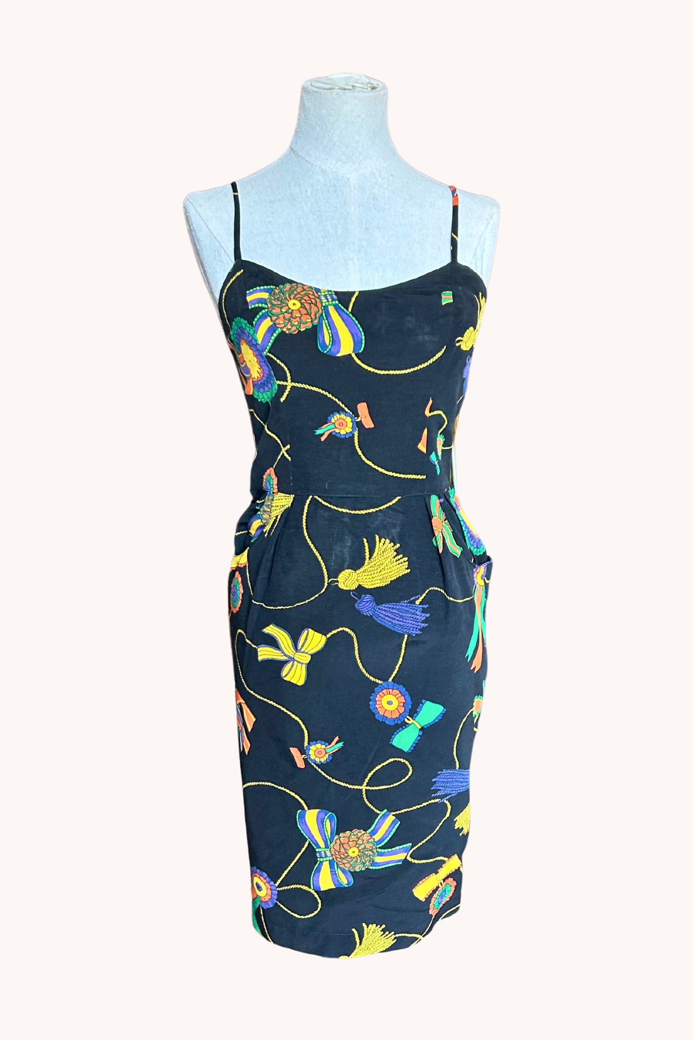 Robe imprimé pompons T.38