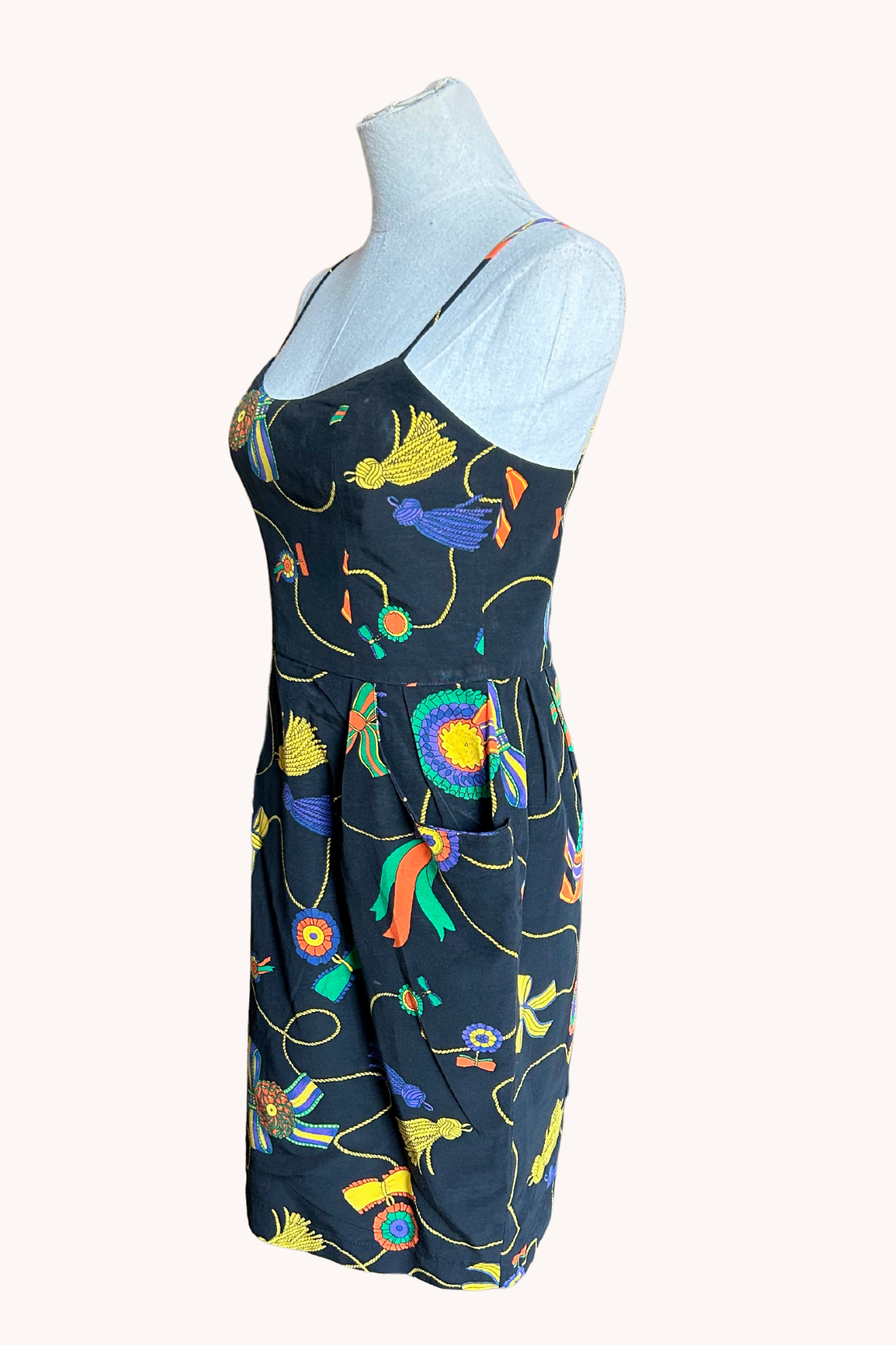 Robe imprimé pompons T.38