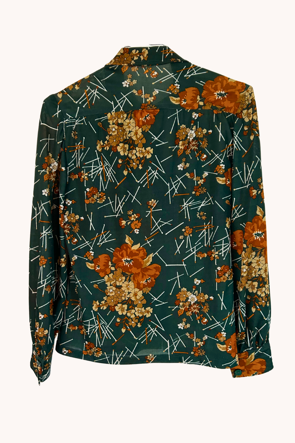 Chemise verte 70s T.38