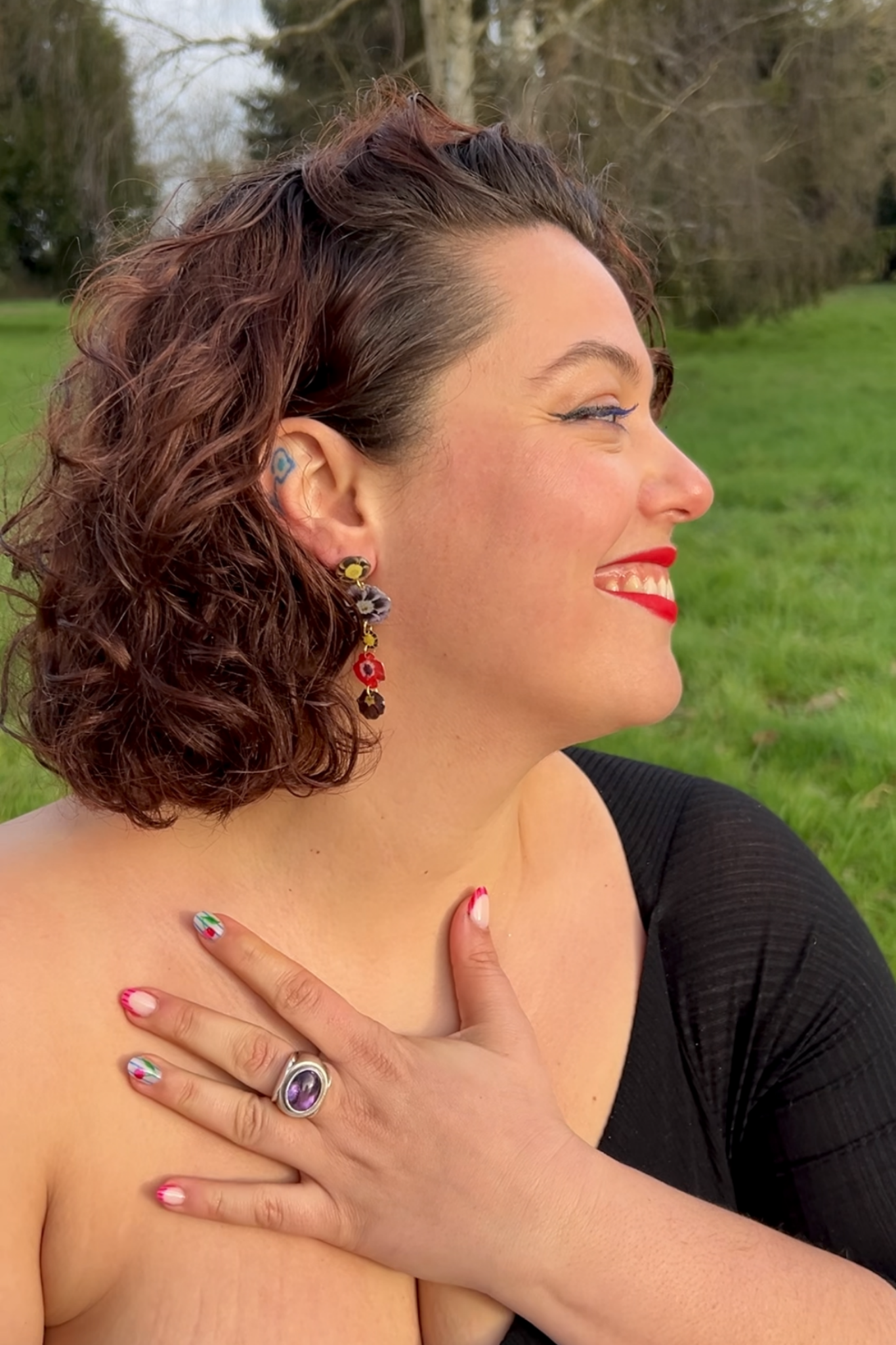 Boucles d'oreilles Bouquet
