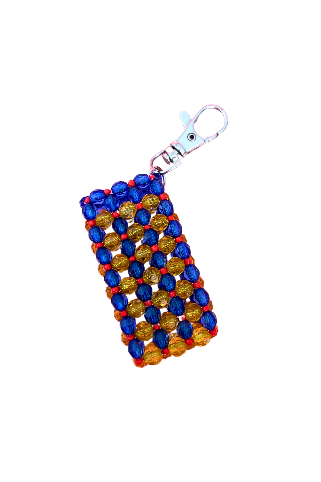 Étui à briquet jaune et bleu