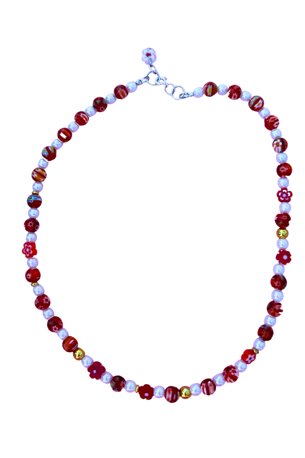 Colliers Millefiori rouge