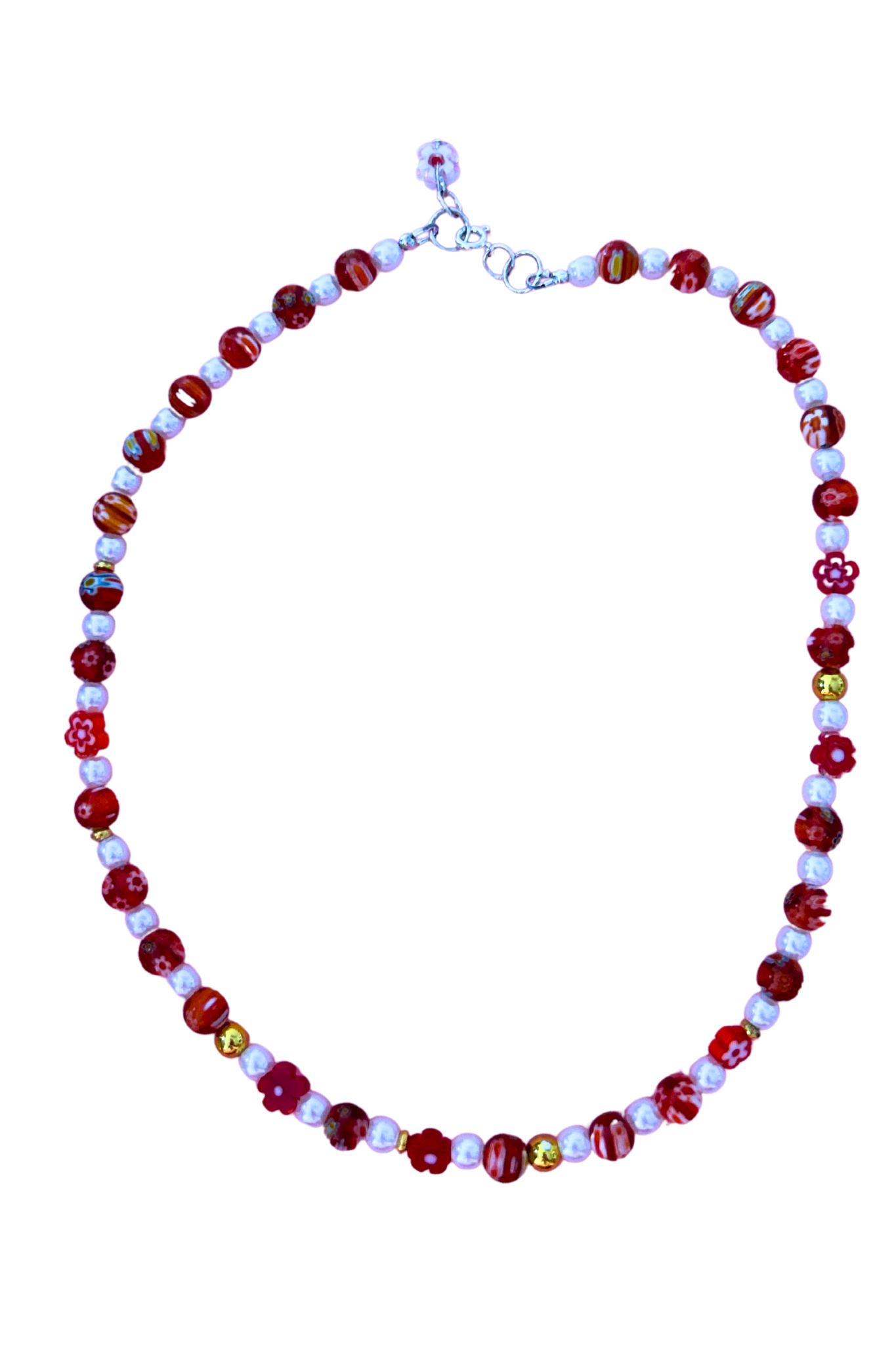 Colliers Millefiori rouge