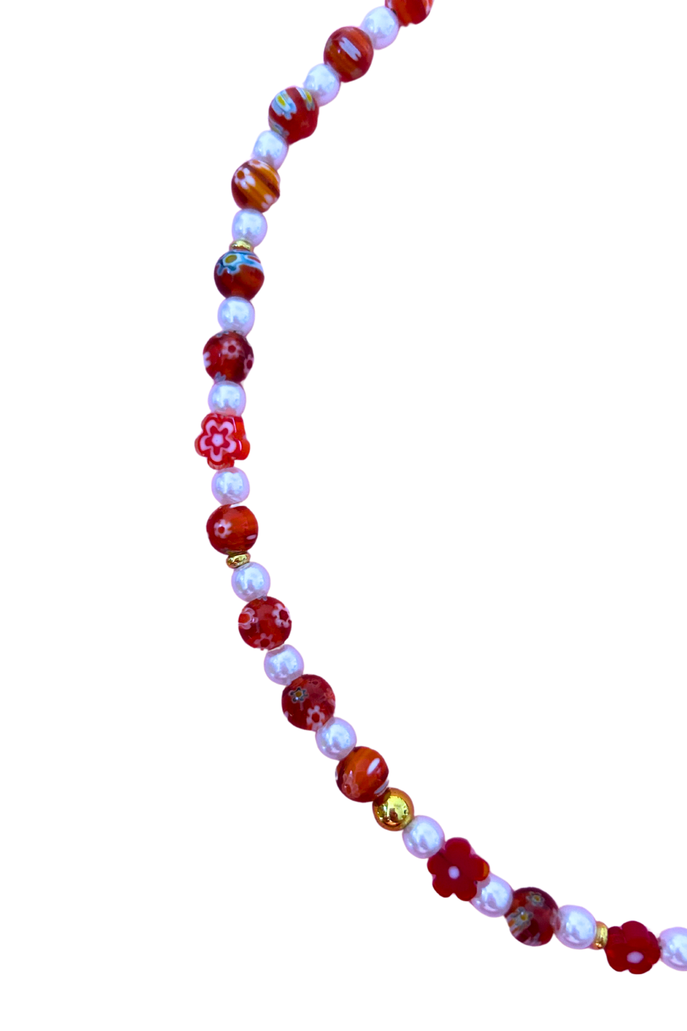 Colliers Millefiori rouge