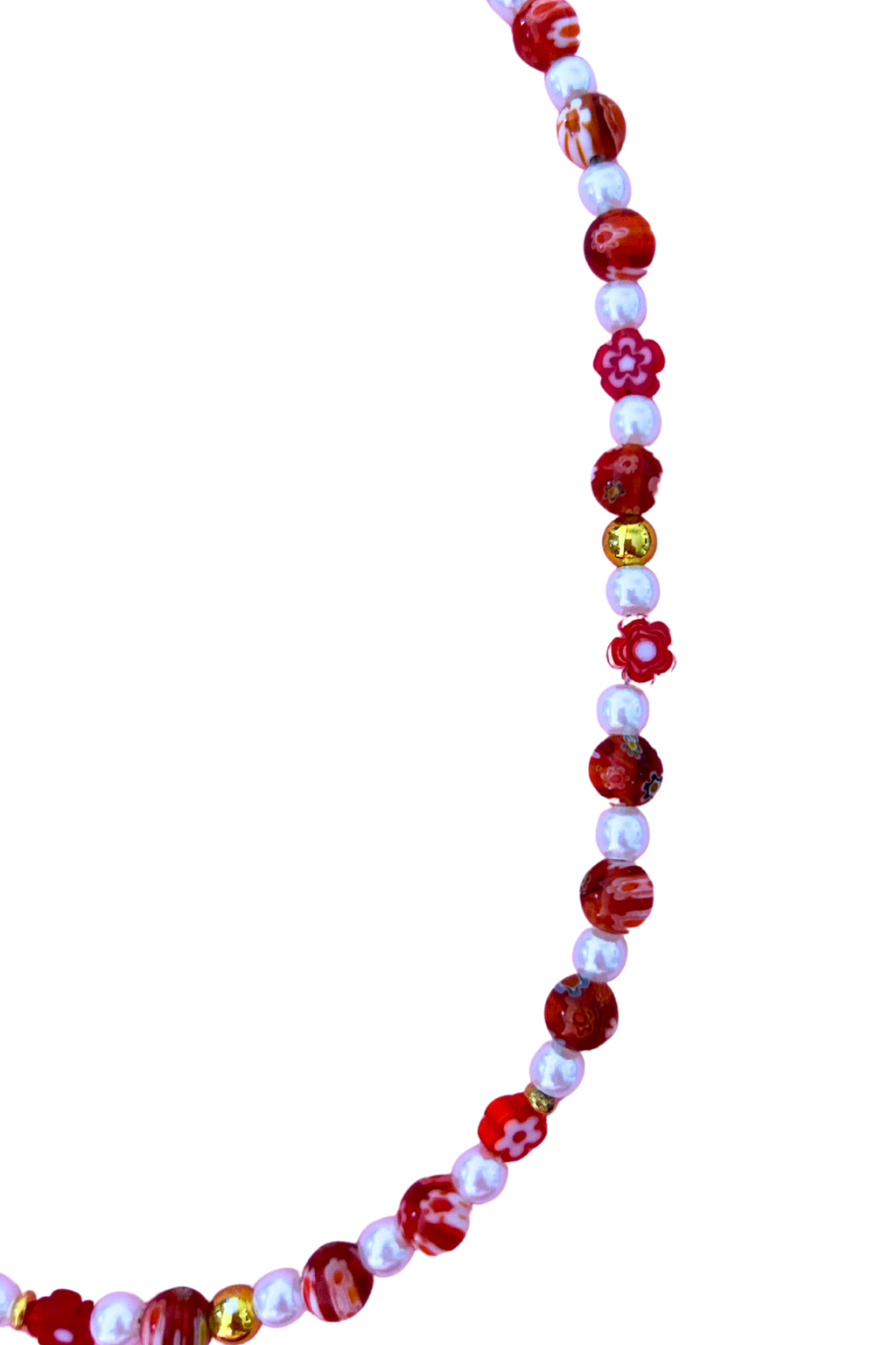 Colliers Millefiori rouge