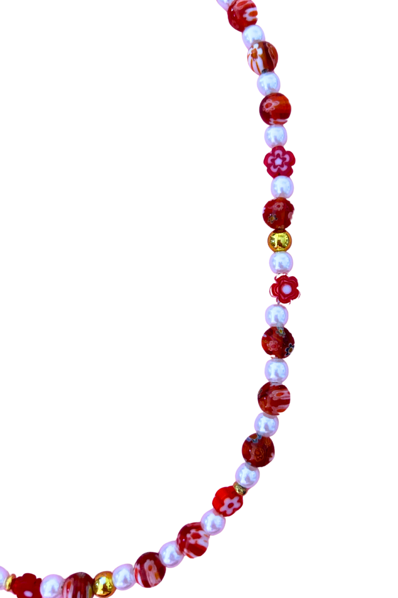 Colliers Millefiori rouge