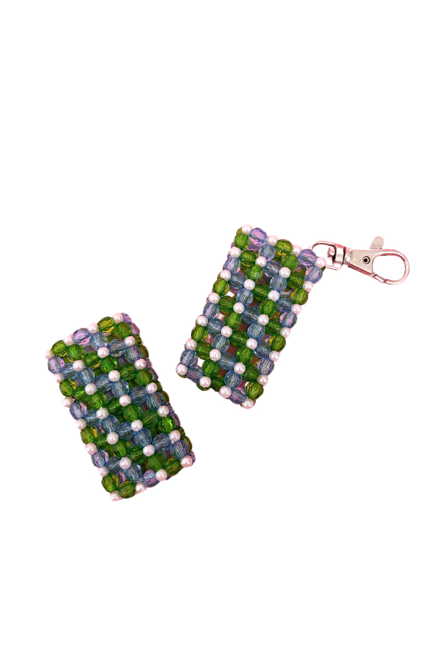 Étui à briquet vert et bleu
