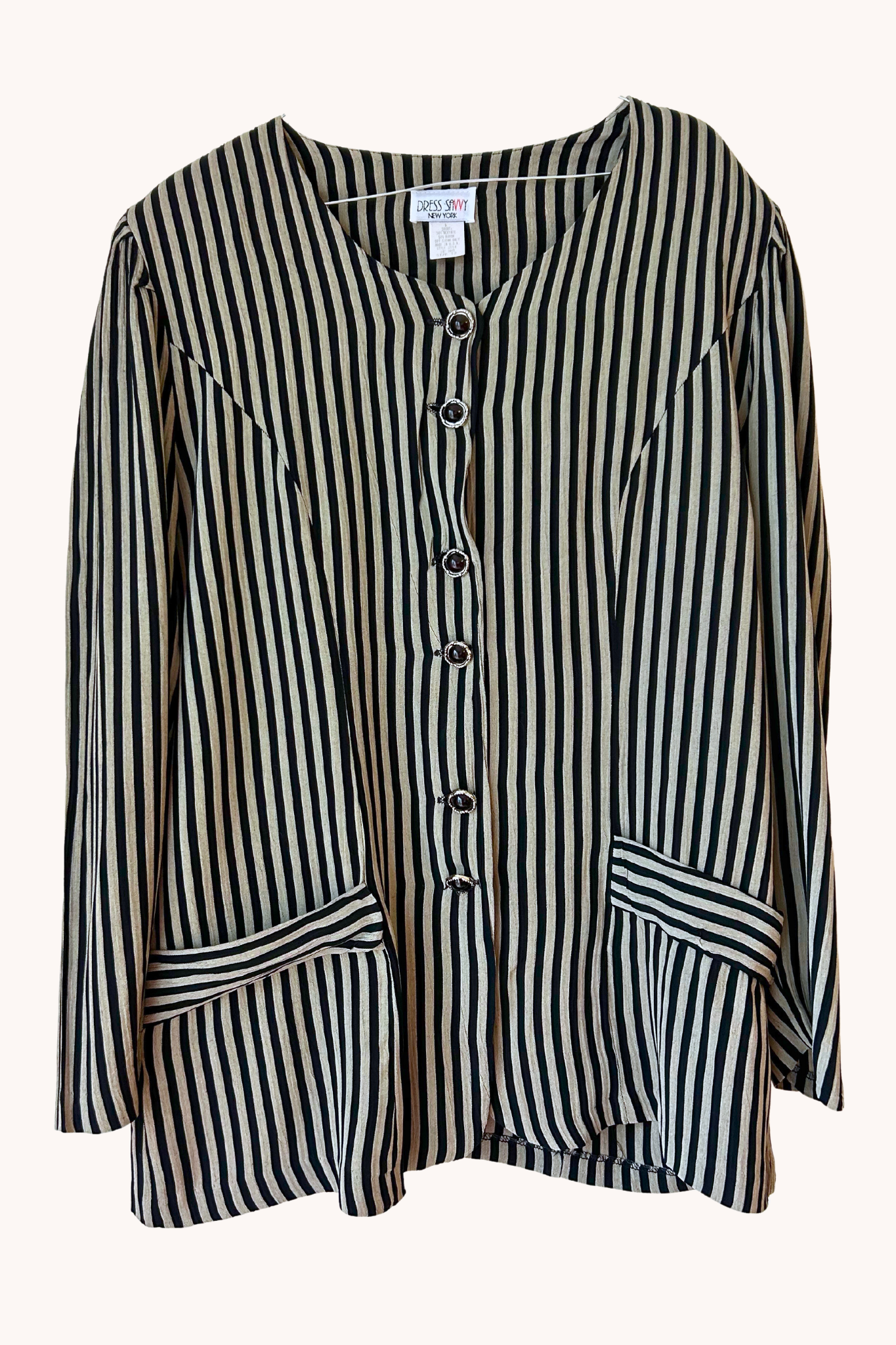 Veste rayée 90s T.42/44