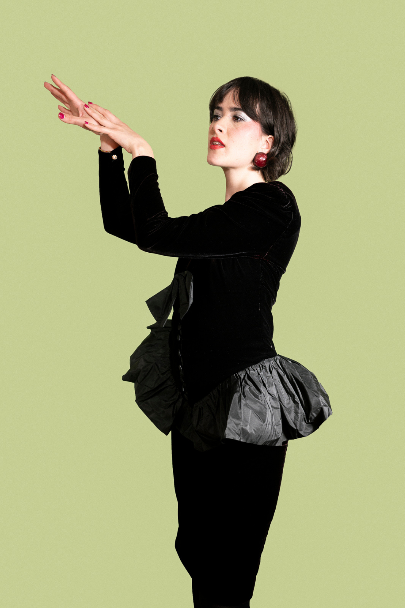 Robe de cocktail en velours T.36