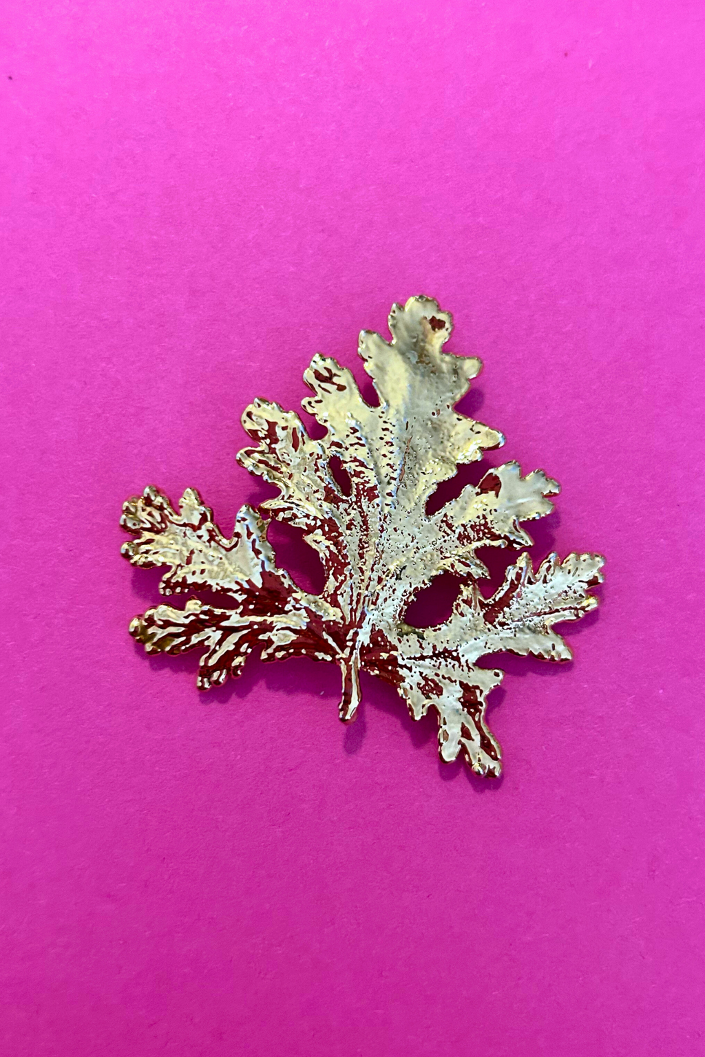 Broche feuille de vigne
