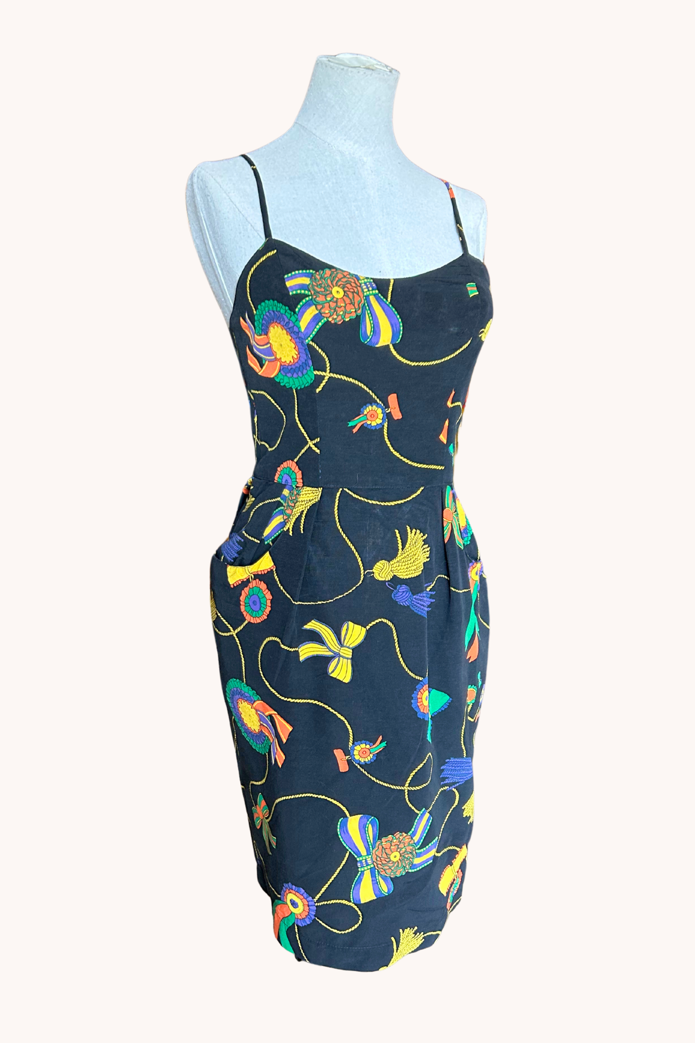 Robe imprimé pompons T.38