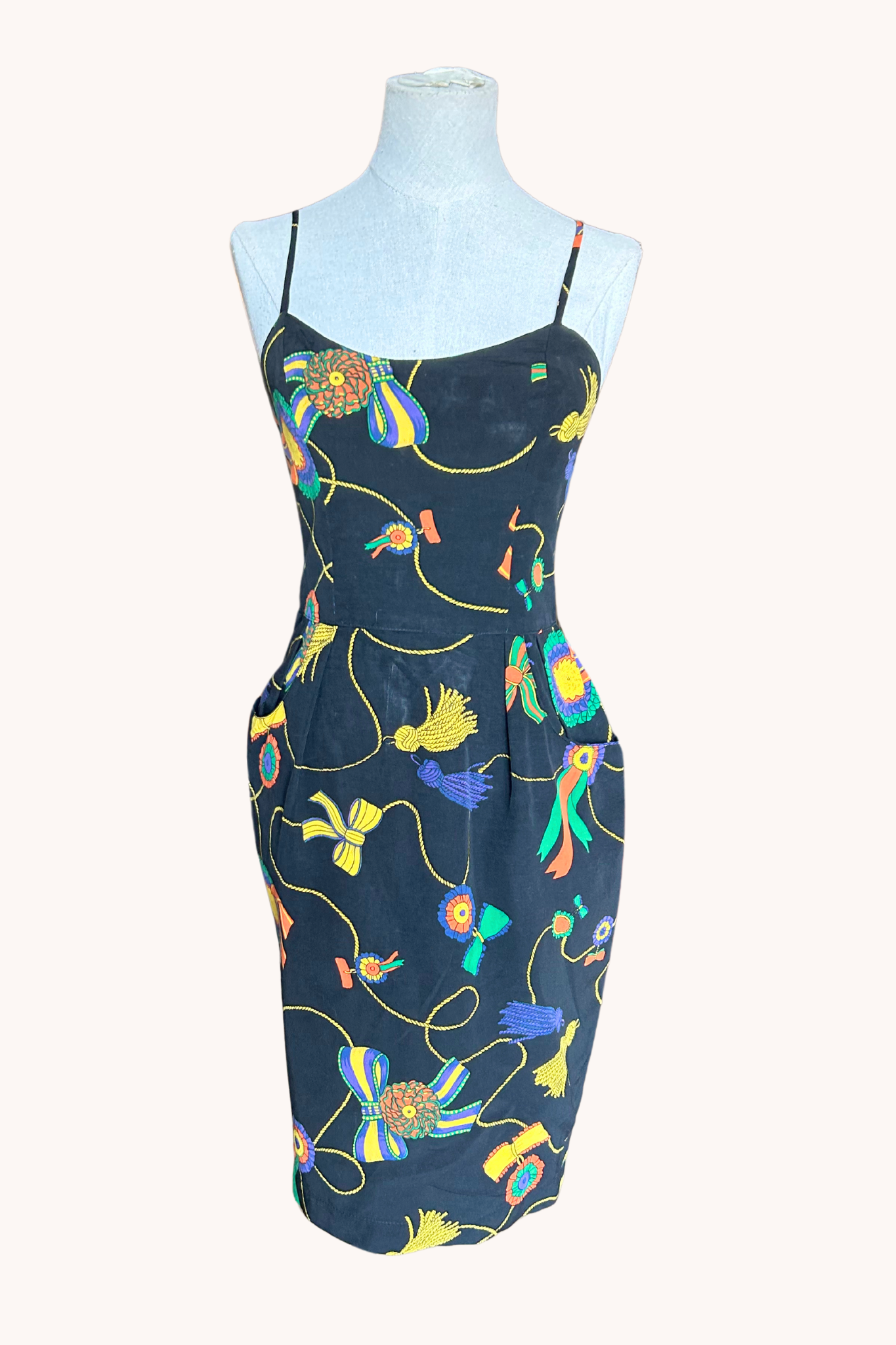 Robe imprimé pompons T.38