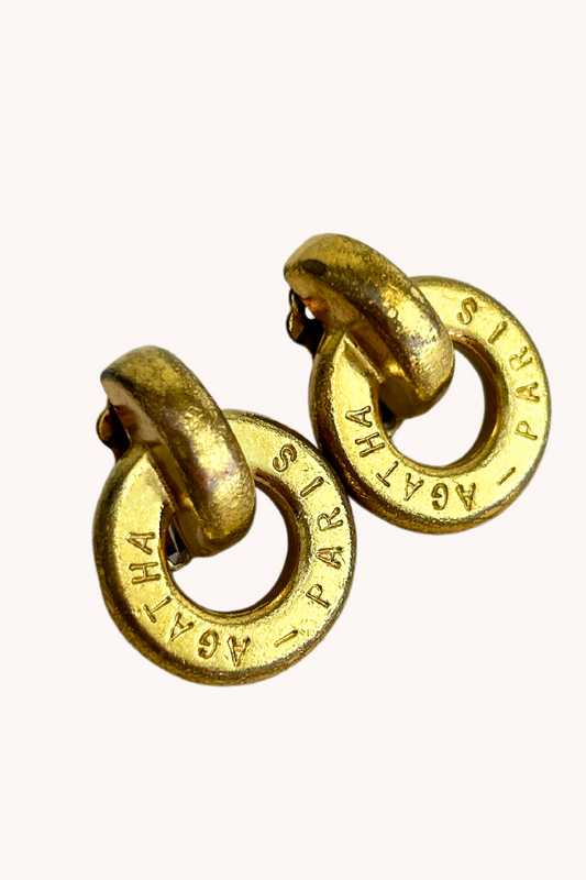 Clips dorés Agatha