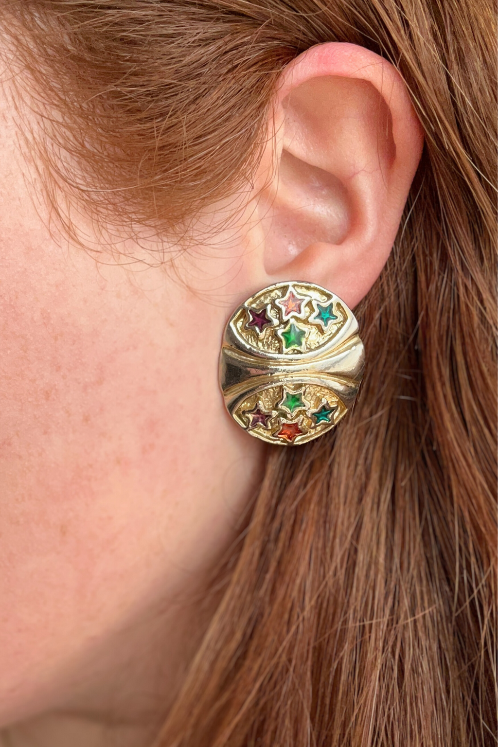 Clips étoiles multicolores