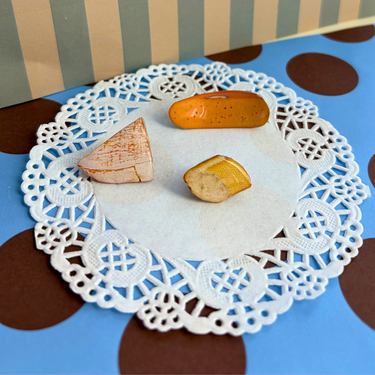 Trio de pins Pain et Fromages