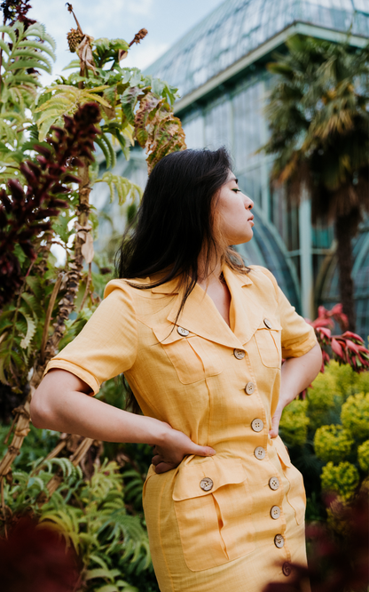 Robe jaune T.38
