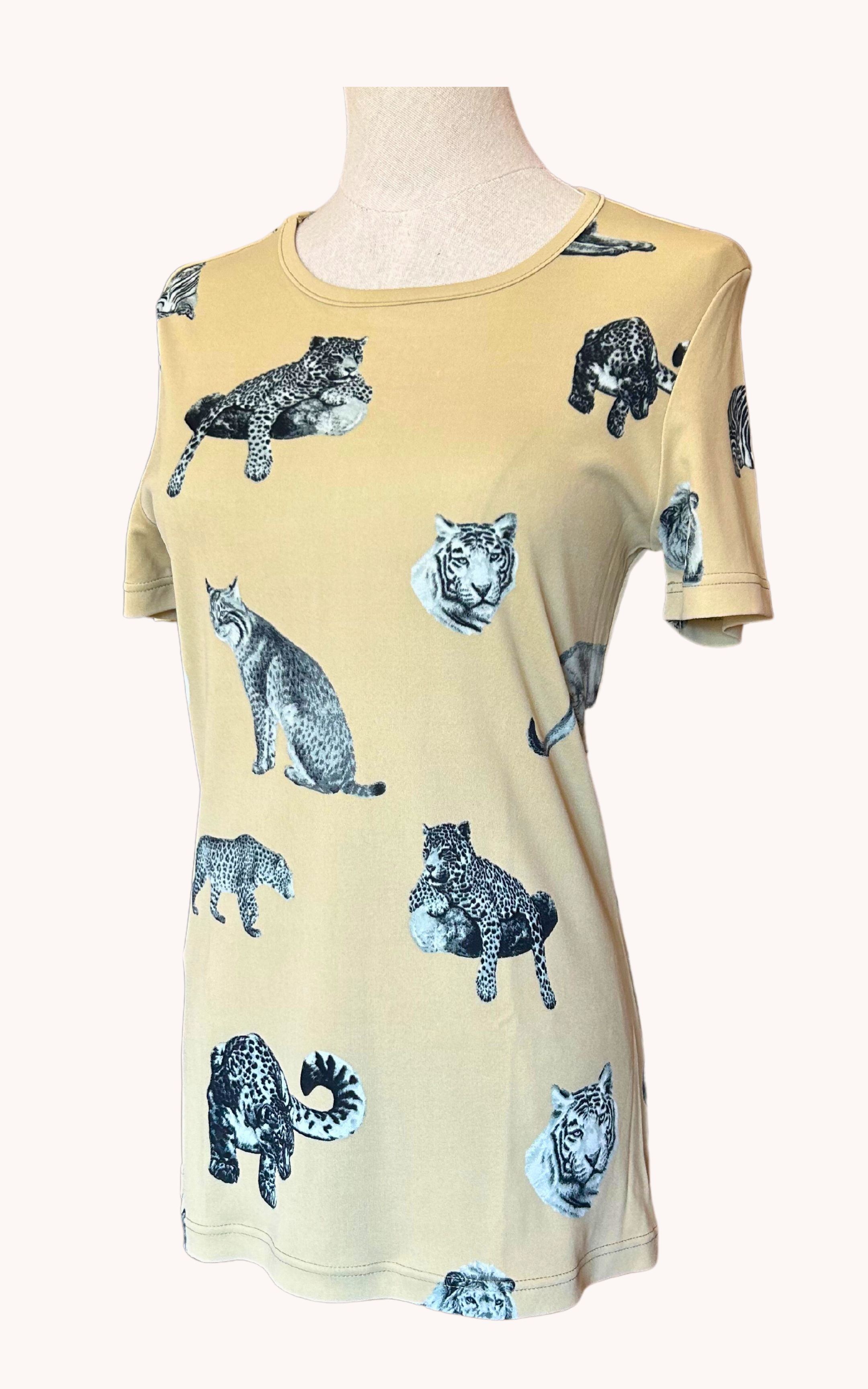 Tshirt imprimé fauves T.38