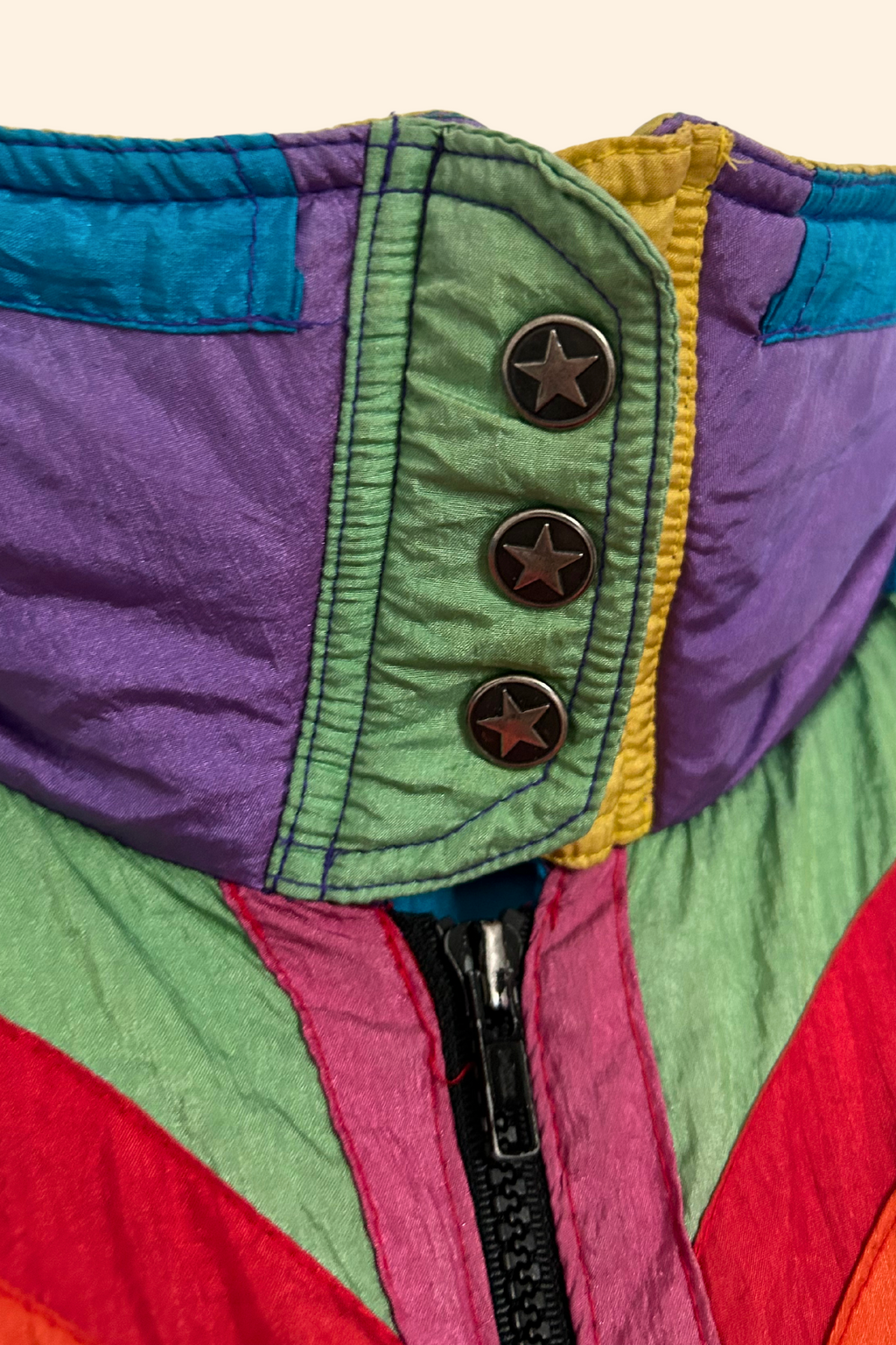 Blouson vintage multicolore Taille M/L